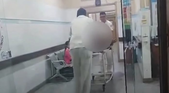 Celso Gayoso (56) fue trasladado al Hospital de Trauma tras el ataque. Imagen: captura de video.