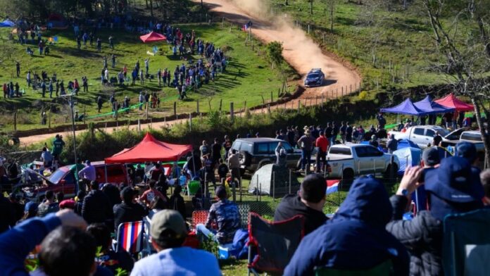 El presidente Santiago Peña resalta Mundial de Rally en Itapúa.Foto: Gentileza