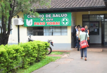 Joven pierde la vida tras desmoronamiento de cantera minera en Paso Yobái El trabajador fue trasladado hasta el centro de salud de Paso Yobái. Foto: Gentileza