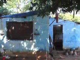 Imagen de la precaria vivienda que fue el último domicilio de la niña asesinada. Captura NPY.
