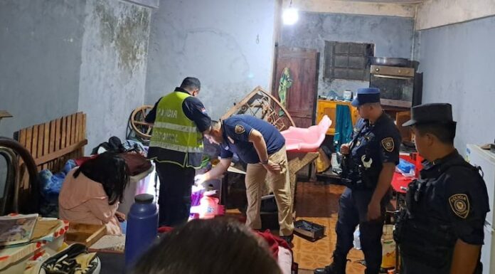 Vivienda en la que se produjo el homicidio de Héctor Amarilla (24). Foto: Gentileza.