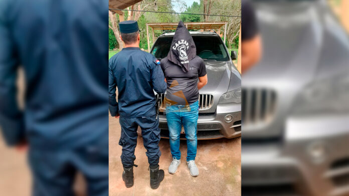 El detenido fue trasladado a la Comisaría 1ª de Caazapá, quedando a disposición del Ministerio Público. Foto: Redacción Suceso.