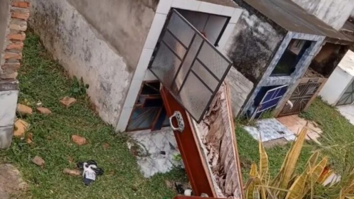 La Policía investiga en la zona buscando esclarecer el hecho. Captura de pantalla. La Policía investiga en la zona buscando esclarecer el hecho. Captura de pantalla.