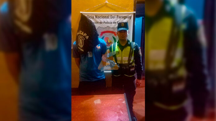 El aprehendido, Daniel Verón García, de 38 años, amenazó a su concubina y a los integrantes de su familia con un machete. Foto: Redacción Suceso.