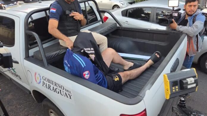 El atacante a la casa del periodista fue captado por una cámara de seguridad.Foto: Gentileza/Policía Nacional El atacante a la casa del periodista fue captado por una cámara de seguridad.Foto: Gentileza/Policía Nacional