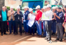 ANDE inicia millonaria inversión eléctrica en Yuty con presencia de autoridades nacionales y departamentales ANDE invierte más de 1.300 millones en modernización eléctrica para Yuty - Foto: Suceso Multimedios
