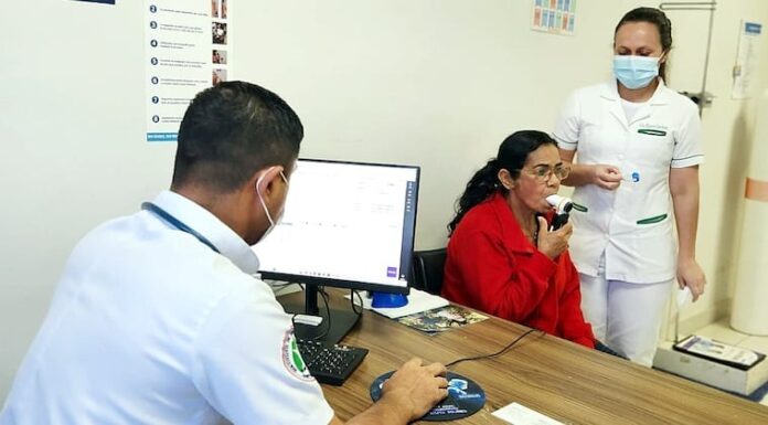 La atención para casos de salud respiratoria en la sede de la previsional en Asunción cuenta con 17 médicos neumólogos. Foto: IPS