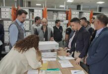 Elecciones municipales: Auditoria judicial de materiales electorales se realizó en CDE El acto contó con la presencia del ministro Jorge Enrique Bogarín González, vicepresidente del Tribunal Superior de Justicia Electoral (TSJE).Foto: Gentileza