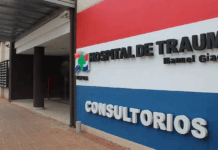 Hospital del Trauma desmiente video viral: “Los que grabaron no trabajan acá” Hospital de Trauma, en Asunción.