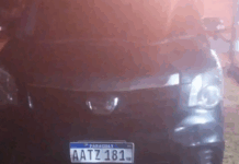 Niña de 3 años sale al paso de un vehículo y muere tras ser atropellada en Naranjal, Alto Paraná El vehículo involucrado es una camioneta Toyota, modelo Noah, que era guiada por Adilson Cristiano de Almeida.Foto: Gentileza.