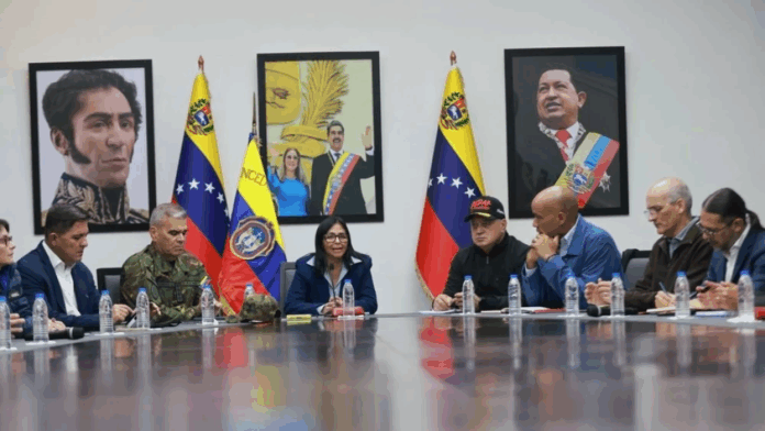Venezuela reafirma su vocación de paz y de convivencia pacífica, afirmó Delcy Rodríguez en un comunicado en su cuenta de Instagram.Foto: IG de Delcy Rodríguez. Venezuela reafirma su vocación de paz y de convivencia pacífica, afirmó Delcy Rodríguez en un comunicado en su cuenta de Instagram.Foto: IG de Delcy Rodríguez.