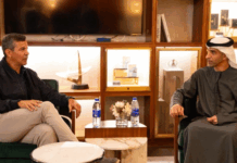 Santiago Peña ya está en Dubái buscando “nuevas oportunidades” Además, el presidente Peña mantendrá reuniones con inversionistas y autoridades internacionales.Foto: Gentileza.