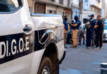 Uruguay frustra robo de banco con túnel de 200 metros y detiene a paraguayos junto a brasileños Autoridades intervinientes en el robo fallido de un banco en Uruguay.Foto: Ministerio del Interior de Uruguay.