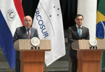 Renegociación del Anexo C de Itaipú: Reunión entre los cancilleres de Paraguay y Brasil a la vista Los cancilleres de Brasil y Paraguay mantuvieron este viernes una reunión en Asunción.Foto: Gentileza